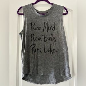 Pure Barre - grey tank top, size L